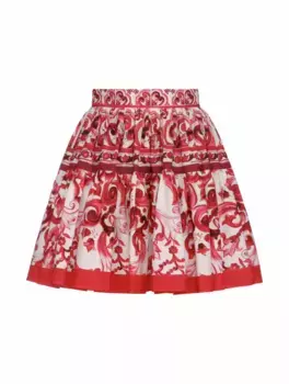 Мини-юбка с принтом Majolica Dolce&Gabbana, мультиколор