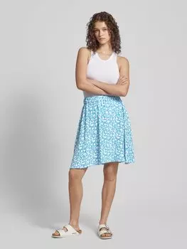 Мини-юбка с принтом по всей поверхности Marc O'Polo Denim, светло-голубой