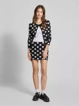 Мини-юбка с разрезами по бокам модель 'DALI' Mango, черный