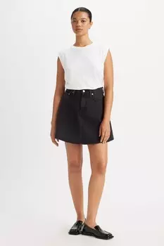 Мини юбка с воланами Levi'S, черный