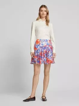 Мини-юбка с воланами модель 'VERHRAY' Lauren Ralph Lauren, белый