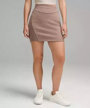 Мини-юбка с высокой посадкой Scuba в цвете Taupetastic lululemon