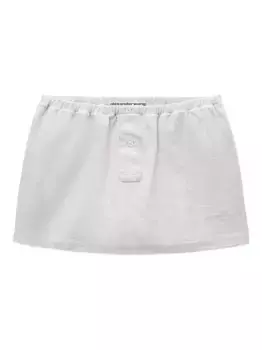 Мини-юбка с застежкой на пуговицы Alexander Wang, серый