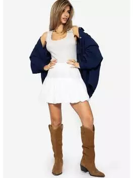 Мини-юбка SASSYCLASSY, белый