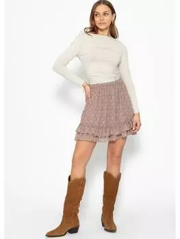 Мини-юбка SASSYCLASSY, старый розовый