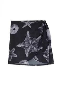 Мини-юбка SEASHELL MINI SKIRT Never Fully Dressed, черный