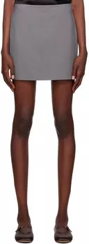 Мини-юбка серая Briel Nanushka