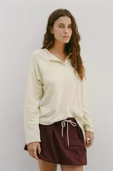 Мини-юбка-шарик ZARA, бордовый