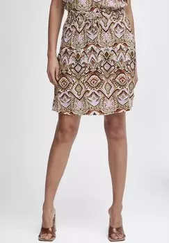 Мини-юбка SHORT SKIRT b.young, разноцветный