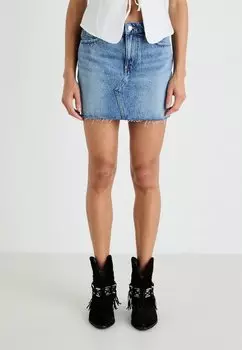 Мини-юбка SHORT SKIRT - Denim skirt Gina Tricot, цвет Mid Blue