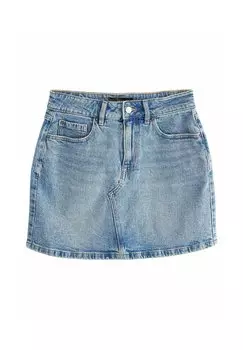 Мини-юбка Shorts di jeans Next, синий