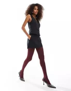 Мини-юбка-шорты черного цвета, сшитая по индивидуальному заказу Hollister