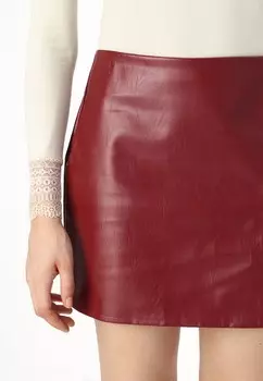 Мини-юбка SILLE MINI SKIRT SOMETHINGNEW, темно-красный