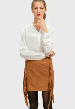 Мини-юбка SINTY, коричневый