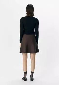 Мини-юбка SKATER Object, коричневый