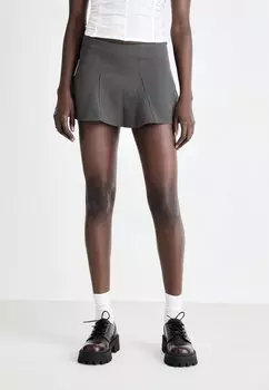 Мини-юбка SKIRT Weekday, темно-серый