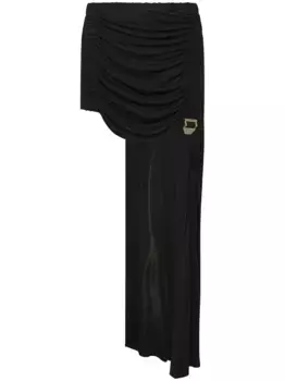 Мини-юбка со сборками Dion Lee, черный