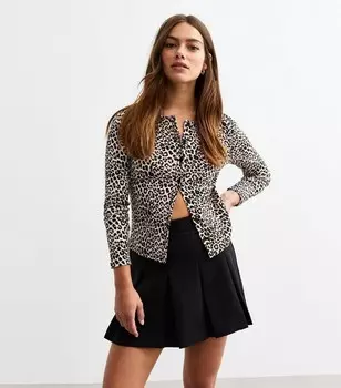 Мини-юбка со складками Petite Black Box New Look, черный