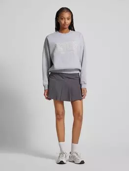 Мини-юбка со складками Review, темно-серый