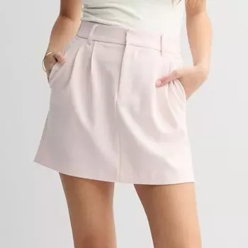 Мини-юбка со складками спереди для юниоров So, цвет light pink