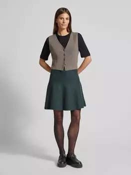 Мини-юбка-солнце из мягкой вискозы Tom Tailor Denim, черный