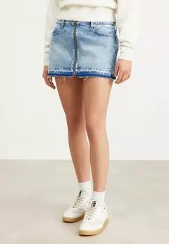 Мини-юбка SOPHIE ZIP SKIRT Tommy Jeans, синий деним
