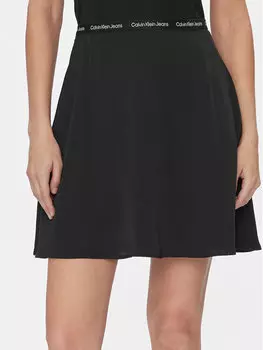 Мини-юбка стандартного кроя Calvin Klein, черный