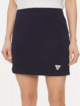 Мини-юбка стандартного кроя Guess, синий