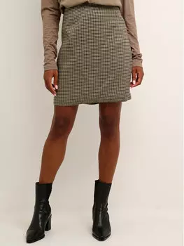 Мини-юбка стандартного кроя Kaffe, бежевый