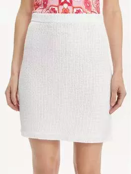 Мини-юбка стандартного кроя Luisa Spagnoli, белый