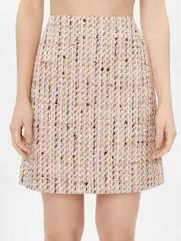 Мини-юбка стандартного кроя Luisa Spagnoli, бежевый