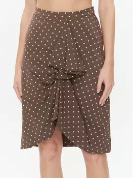 Мини-юбка стандартного кроя Marella, коричневый