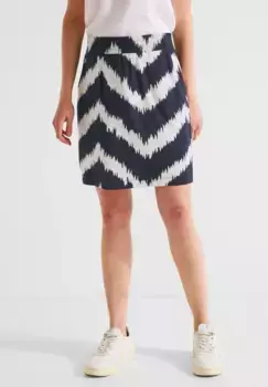 Мини-юбка STREET ONE, мягкая, синий