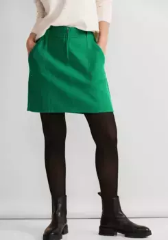 Мини-юбка STREET ONE на молнии, зеленый