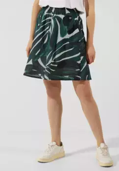 Мини-юбка STREET ONE с эластичным поясом, зеленый