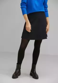 Мини-юбка STREET ONE с эластичным поясом, синий