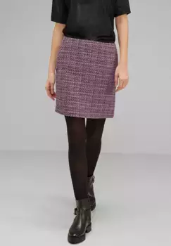 Мини-юбка STREET ONE с молнией и карманами, синий