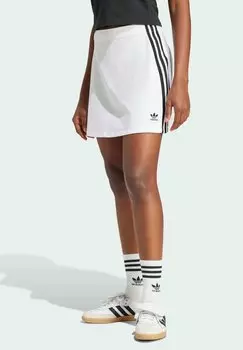 Мини-юбка STRIPES adidas Originals, белый