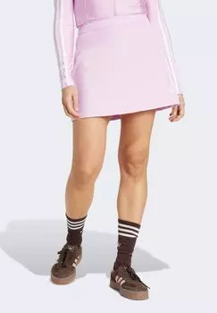 Мини-юбка STRIPES Adidas Originals, фуксия