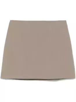 Мини-юбка строгого кроя Matteau, серый