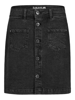 Мини-юбка Sublevel Jeansrock, черный