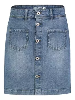 Мини-юбка Sublevel Jeansrock, синий