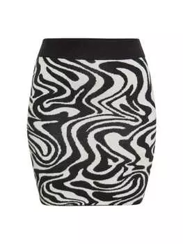 Мини-юбка Swirly, цвет wollweiss schwarz