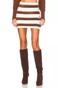 Мини-юбка-свитер Ciara из кашемира Free People, цвет cashmere combo