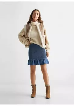 Мини-юбка Thinkj Mango, цвет dark blue