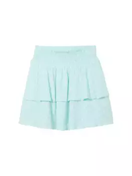 Мини-юбка TOM TAILOR с LENZING ECOVERO, цвет Aqua Mini Geo Print