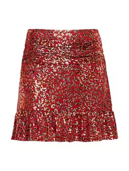 Мини-юбка TOOCHE Mini Leo, красный