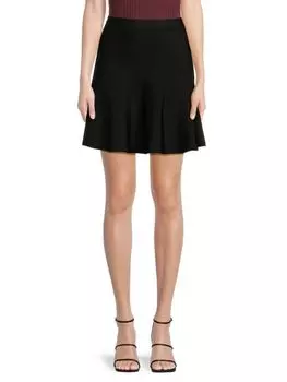 Мини-юбка трапециевидной формы Ingrid Bcbgmaxazria, черный