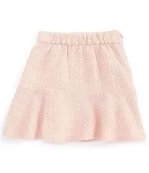 Мини-юбка трапециевидной формы из букле A Loves A Big Girls 7–16, розовый