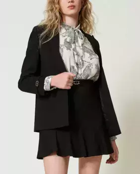 Мини-юбка Twinset, черный